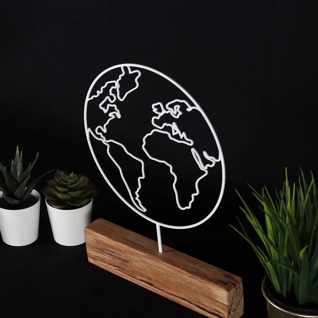 Objet décoratif World - White