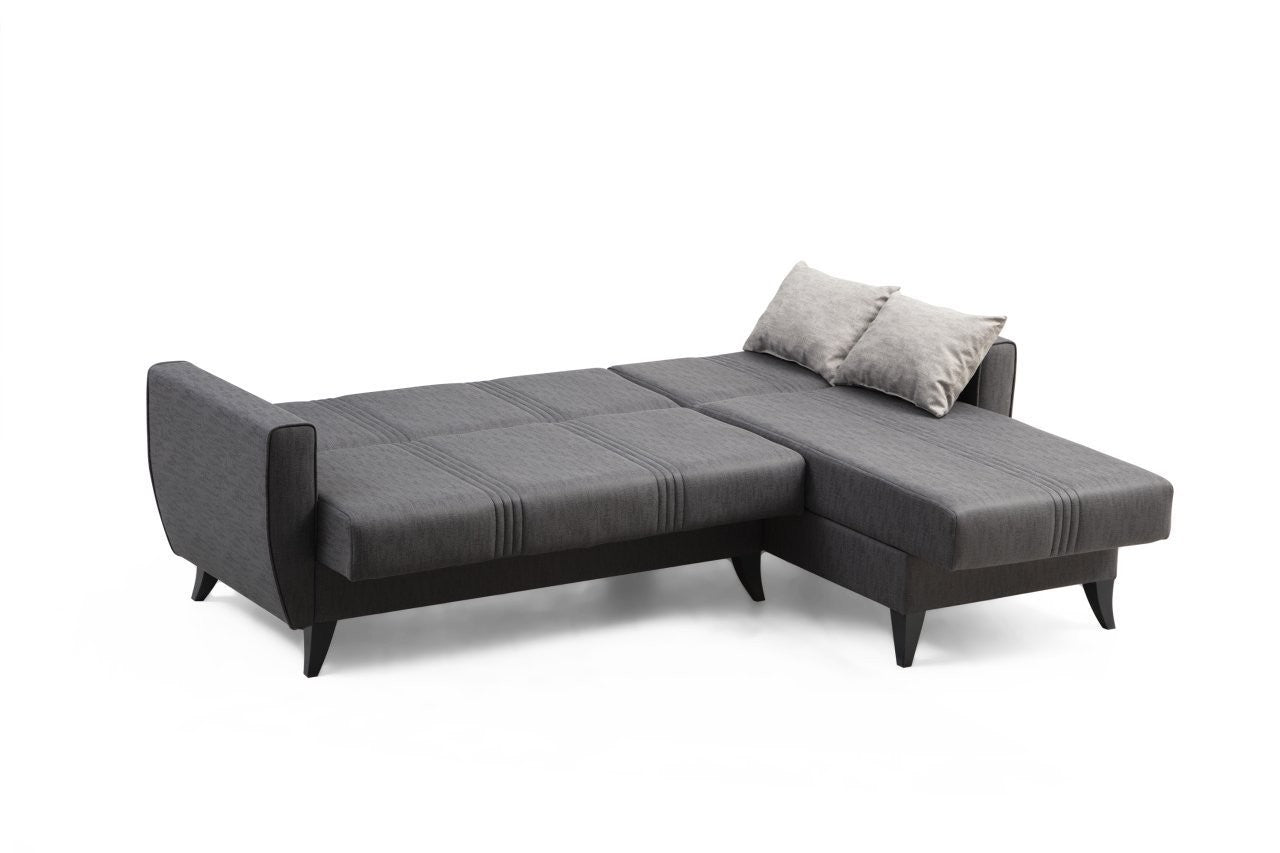 Canapé d'angle Zaden L - Dark Grey