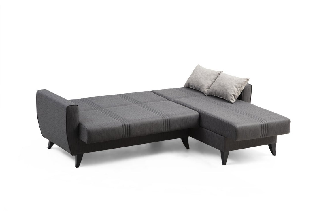 Canapé d'angle Zaden L - Dark Grey
