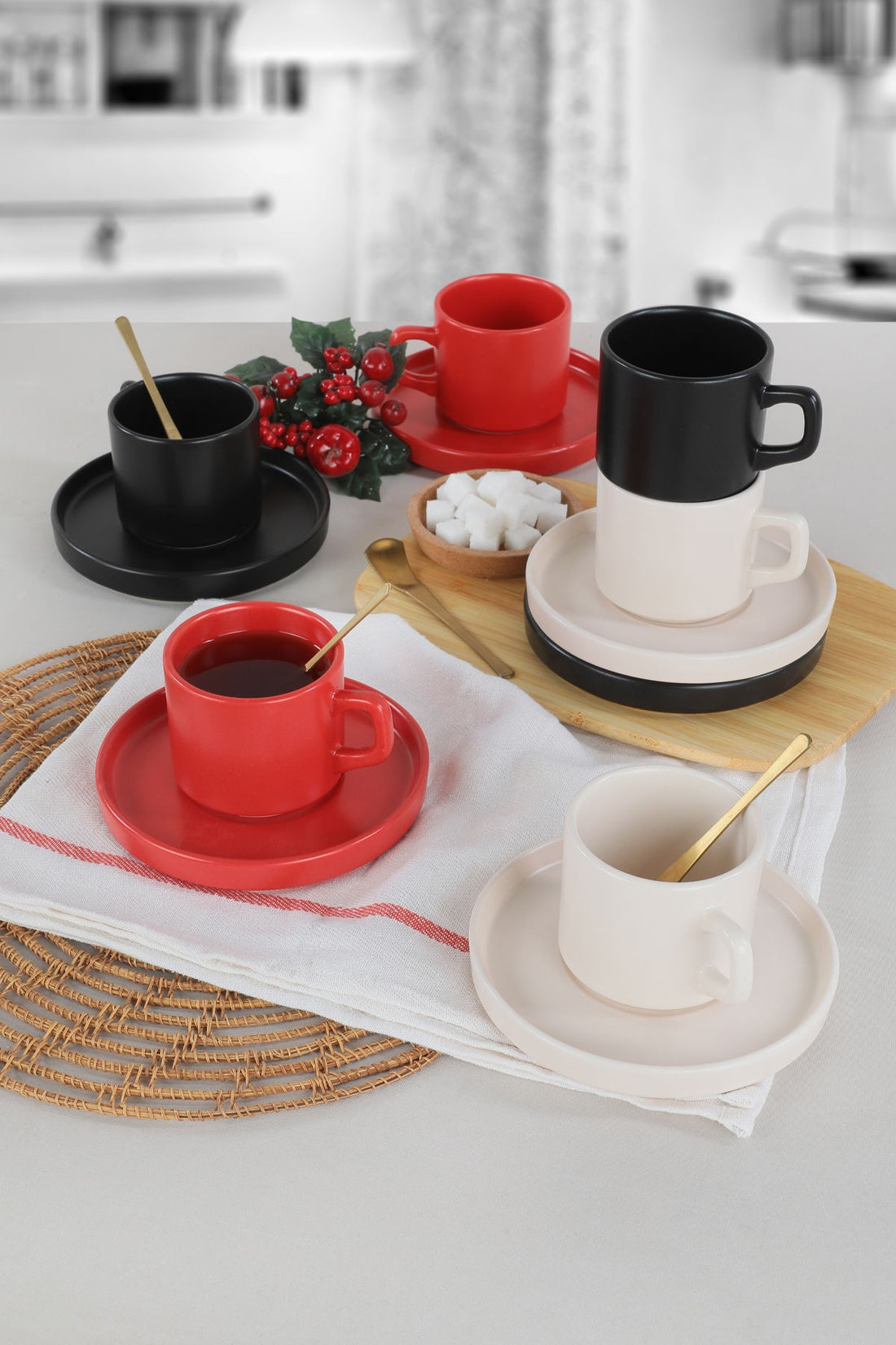 Tea Cup Set (12 Pieces) TC038212FM89A000000MATCS00