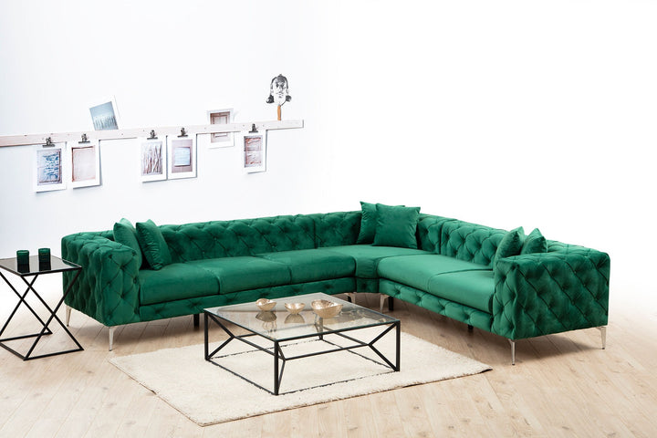Canapé d'angle Como Right - Green