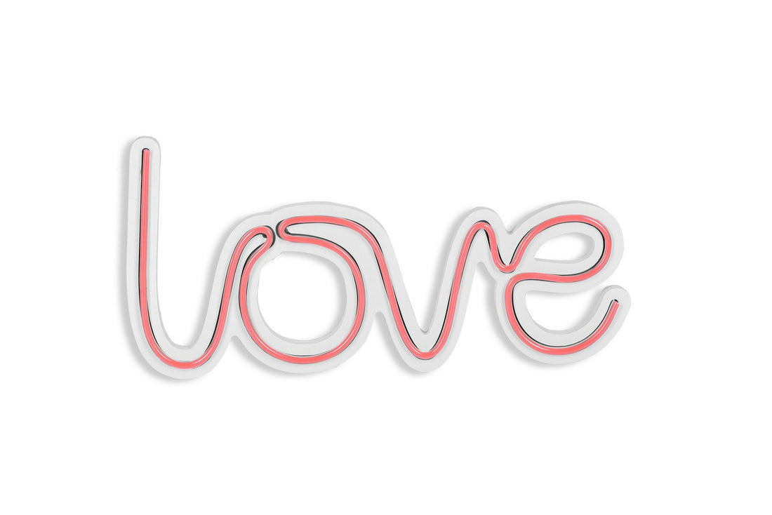 Éclairage LED en plastique décoratif Love - Pink