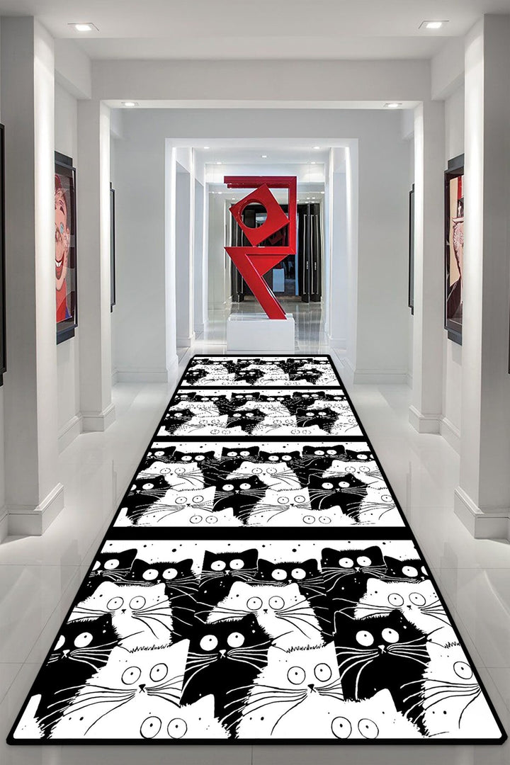 Tapis (120 x 180) White Cats