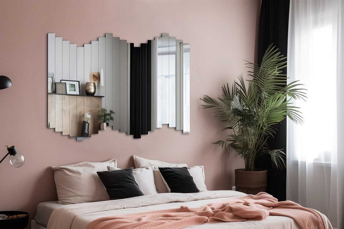 Miroir Rectangular Stripe - 5 x 40 cm ( 20 Pieces ) - Silver