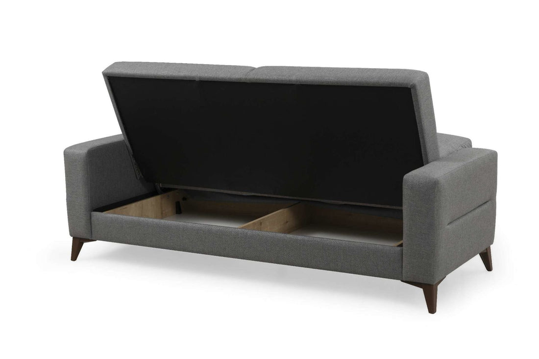 Canapé Kristal 3+1 - Dark Grey, Beige