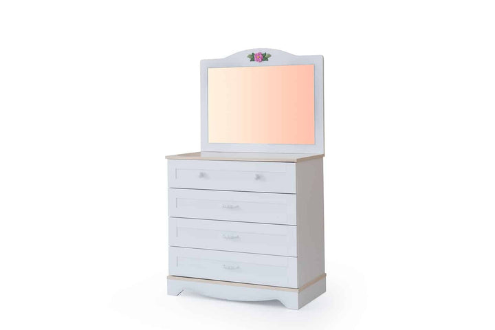 Lara Chiffonnier 4 tiroirs avec miroir