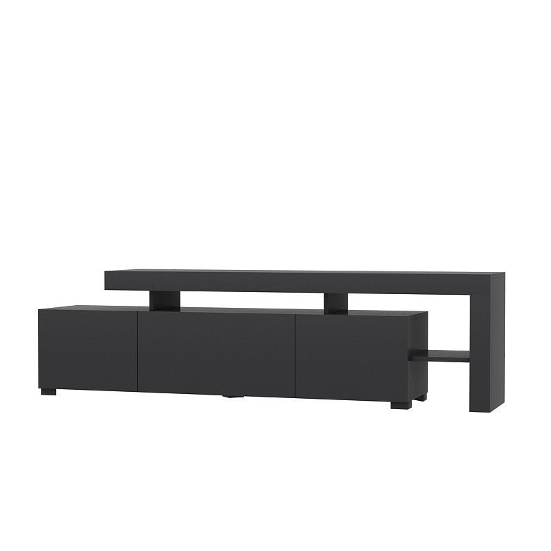 Meuble Tv design avec LED Jasir L192cm Anthracite