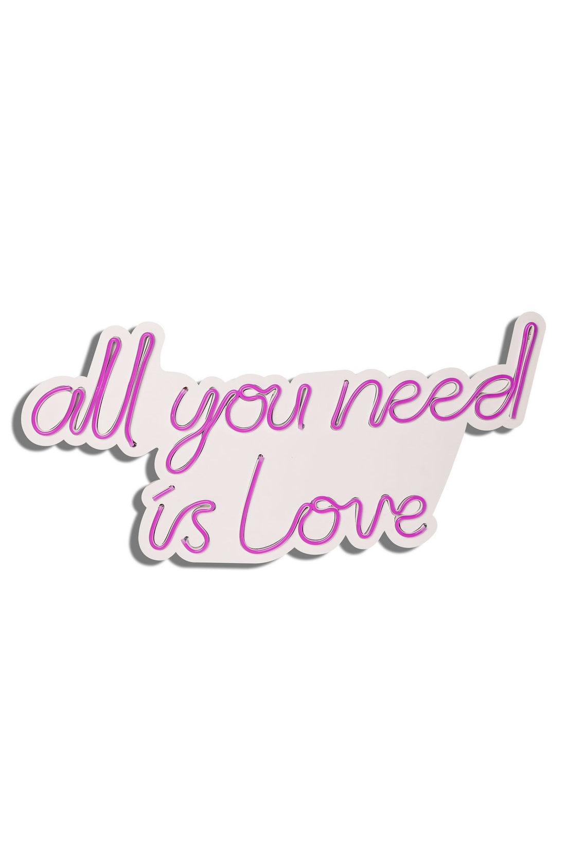 Éclairage LED en plastique décoratif All You Need is Love - Pink