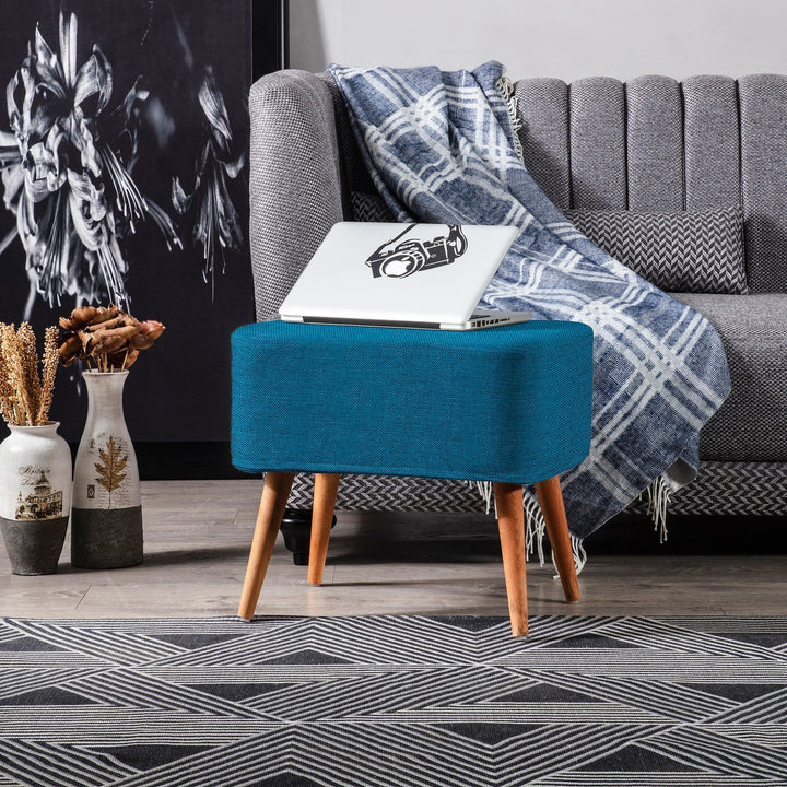 Albina Pouf bleu
