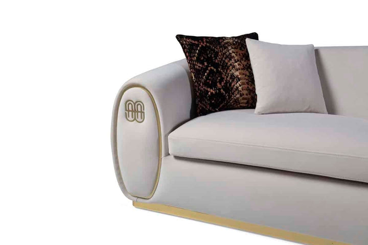 Sagezza Canapé crème 3 Places