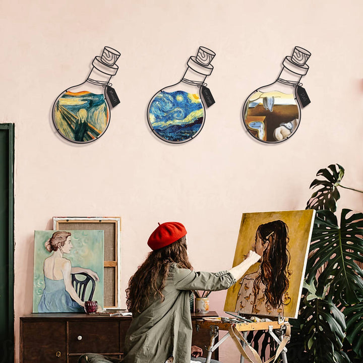 Accessoire mural en métal décoratif Art Potion Set of 3 Metal Wall Art - APT710