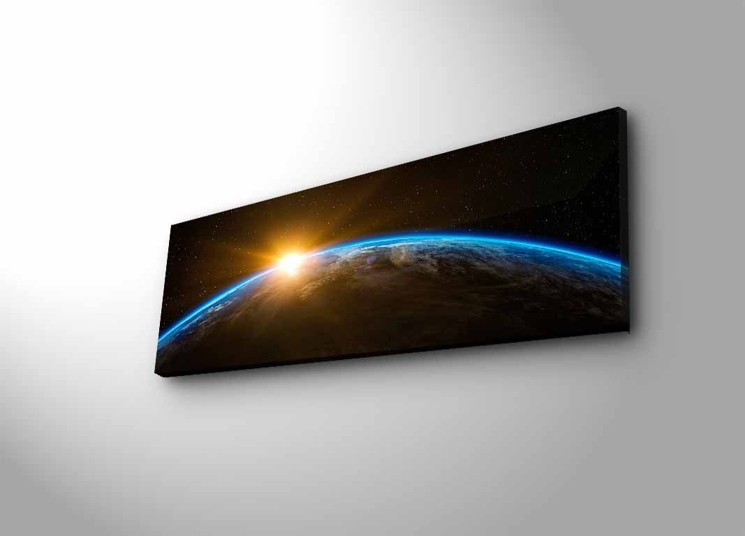 Peinture de toile éclairée à LED décorative 3090NASA-018