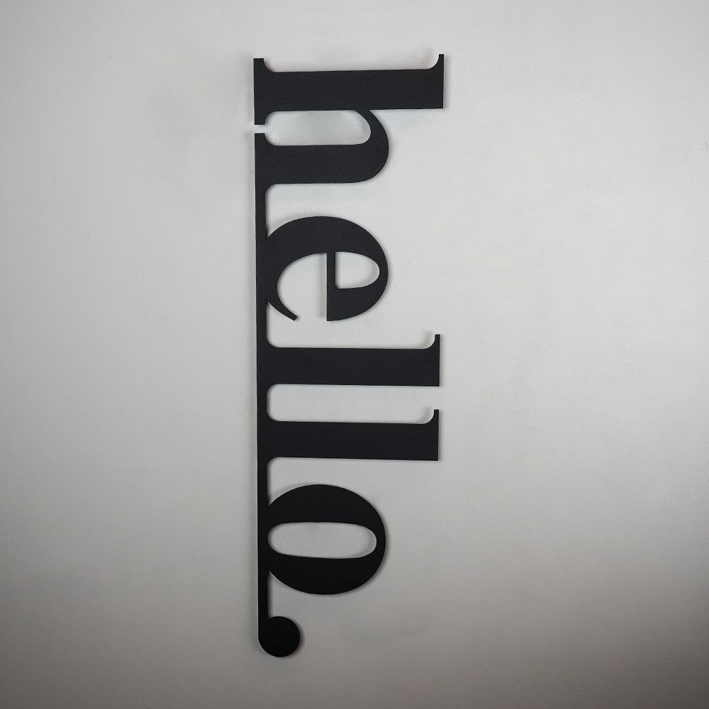 Accessoire mural en métal décoratif Hello - APT101LS