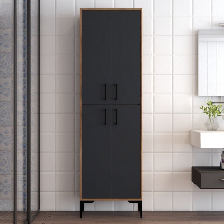 Armoire à plusieurs usage Berlin A - Walnut, Anthracite