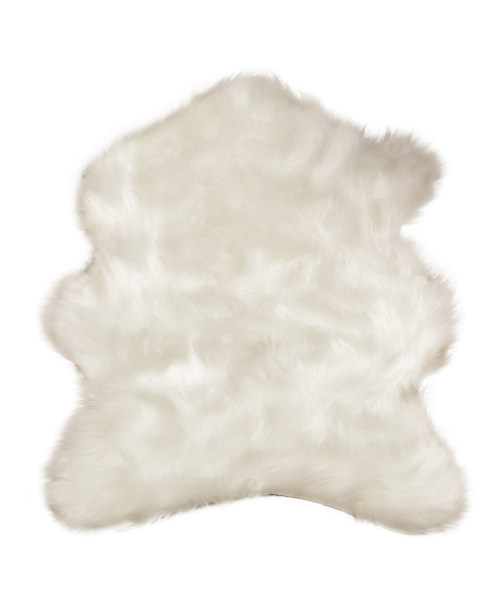 Tapis de salle (100 x 150) peau de mouton - White