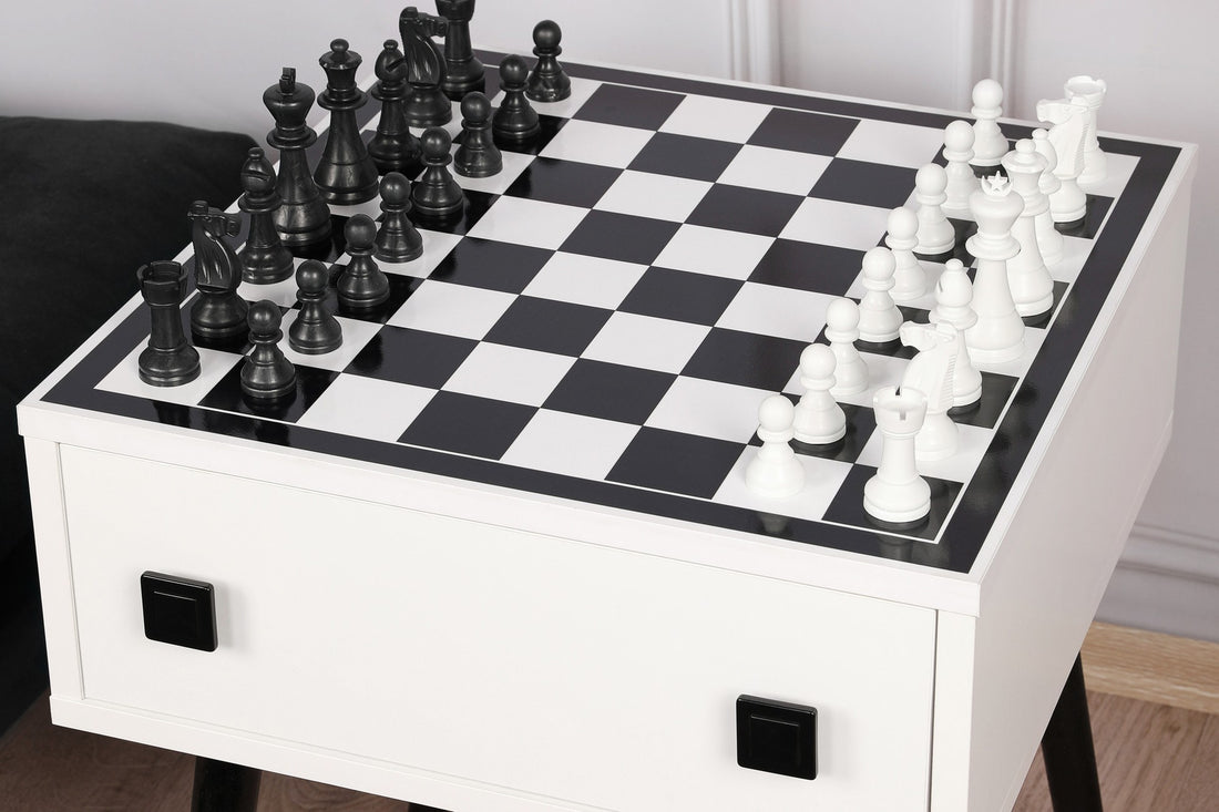 Table d'échecs Chesso - Black, White