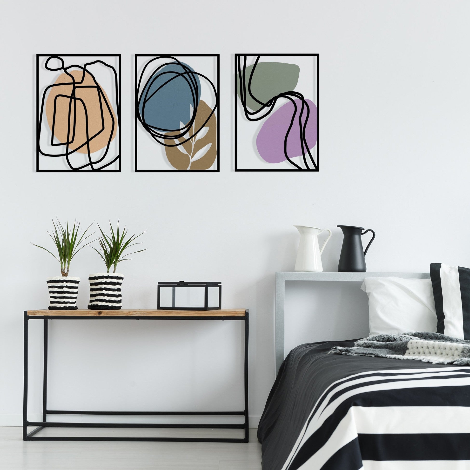 Accessoire mural en métal décoratif Viyana