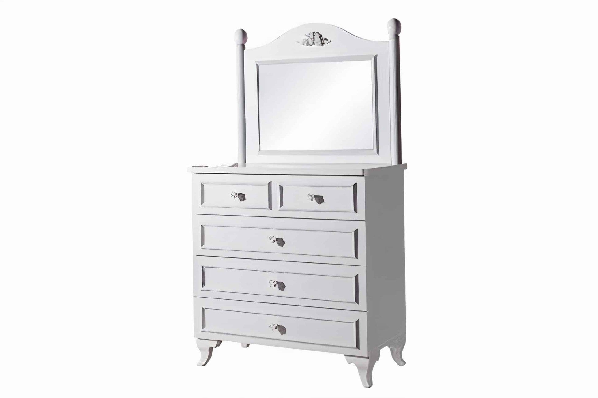 Siena Chiffonnier 4 tiroirs avec miroir