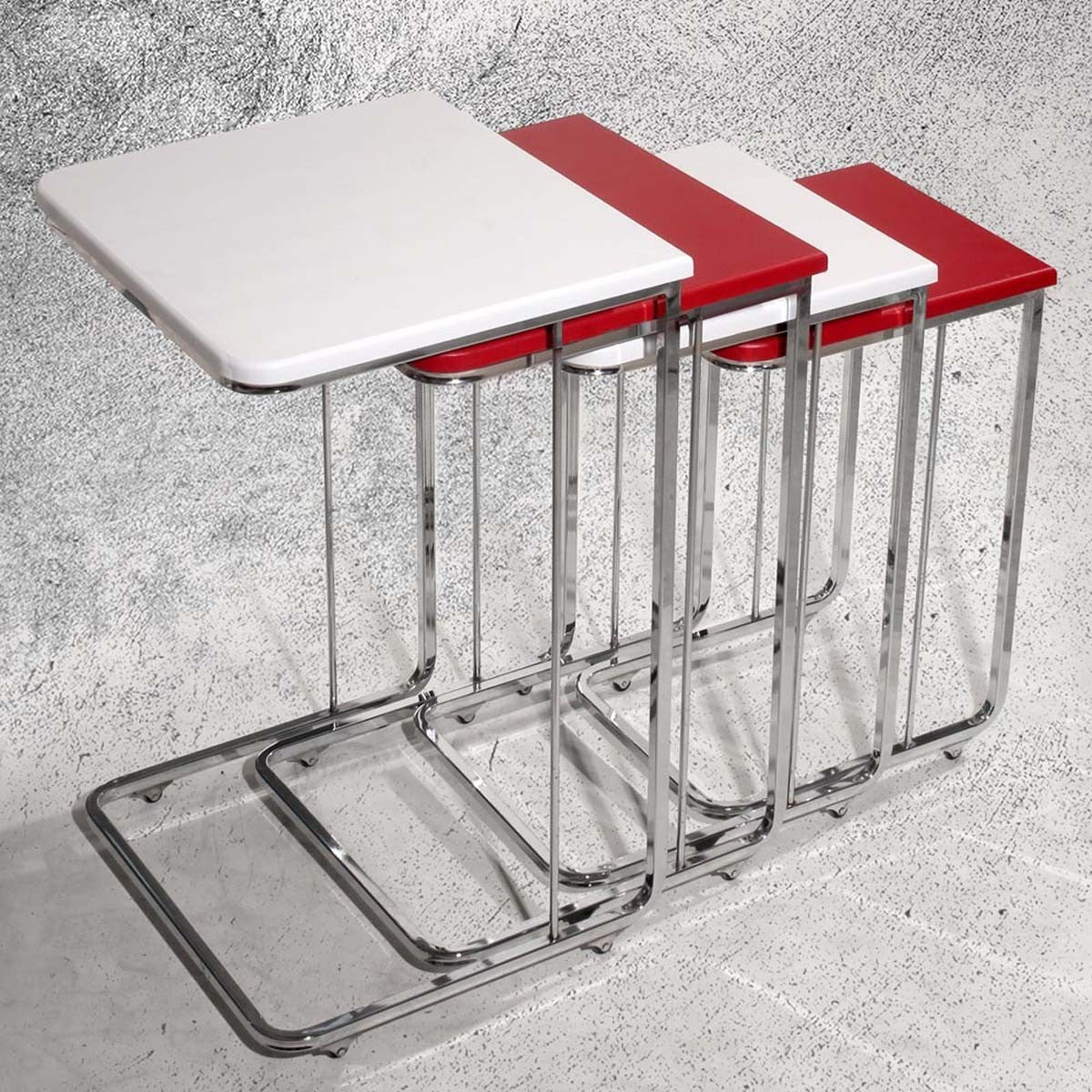 Vegas Table Gigognes Rouge Blanc