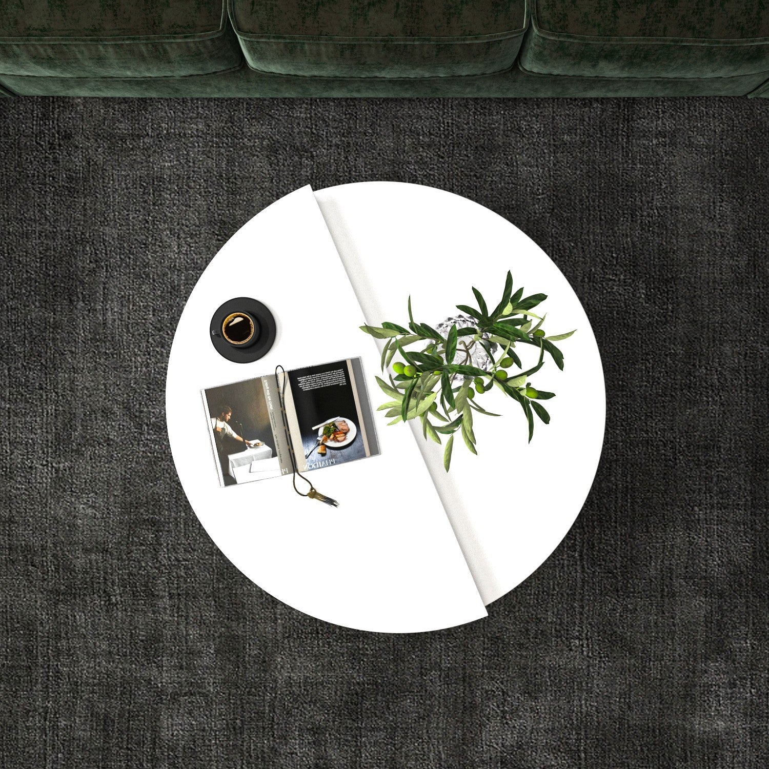 Table basse Dolunay - White