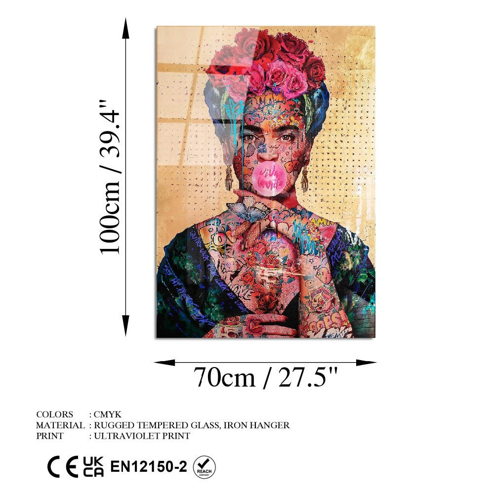 Peinture en verre trempé décoratif UV-722 70 x 100