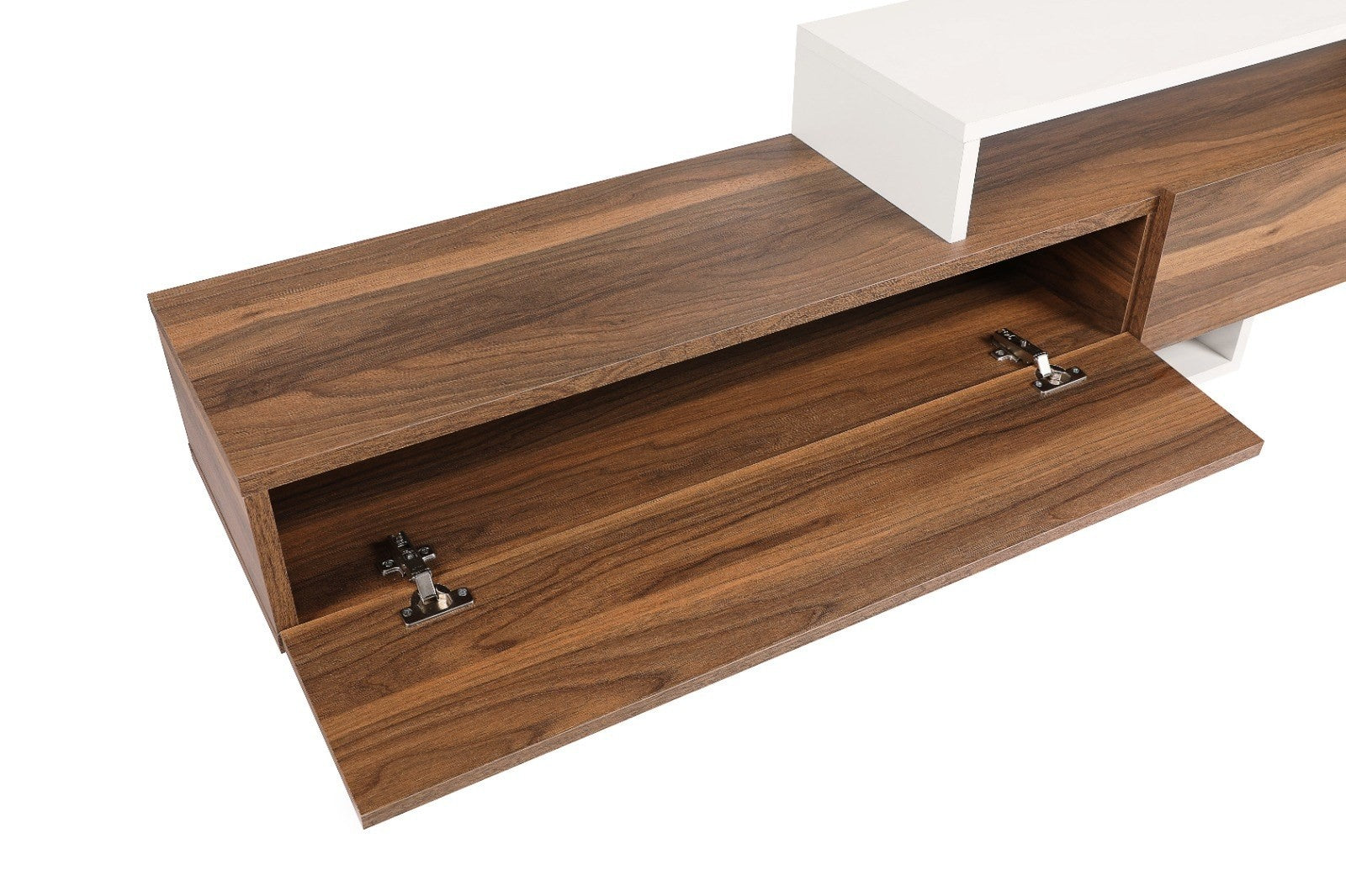 Unité de télévision Nirvana - White, Teak