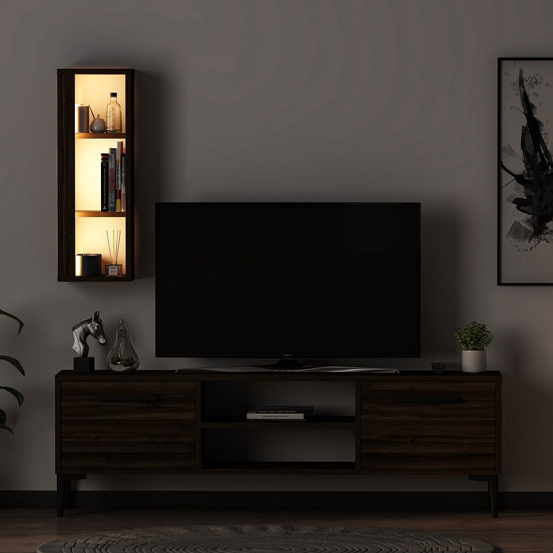 Meuble TV Bien - Walnut
