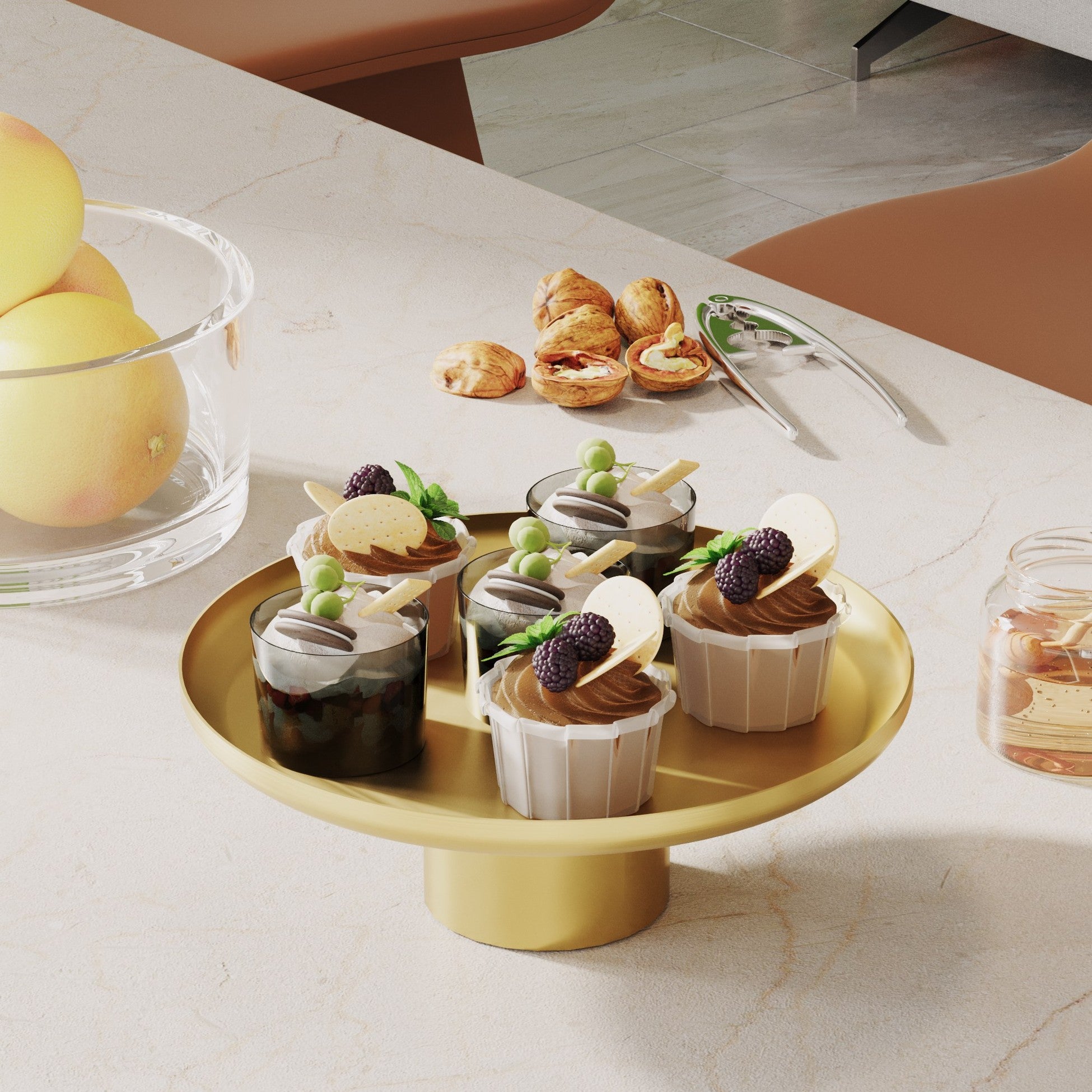 Accessoire en métal décoratif Nısıros-B - Gold