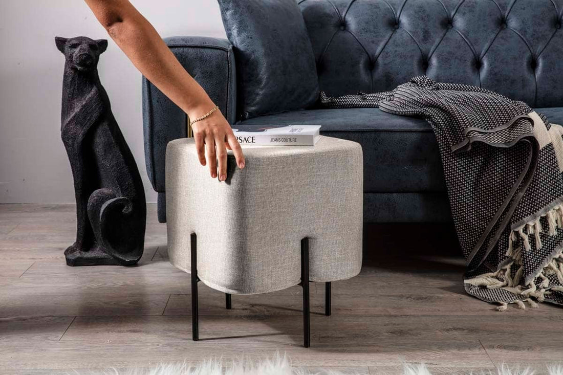 Mono Pouf Blanc