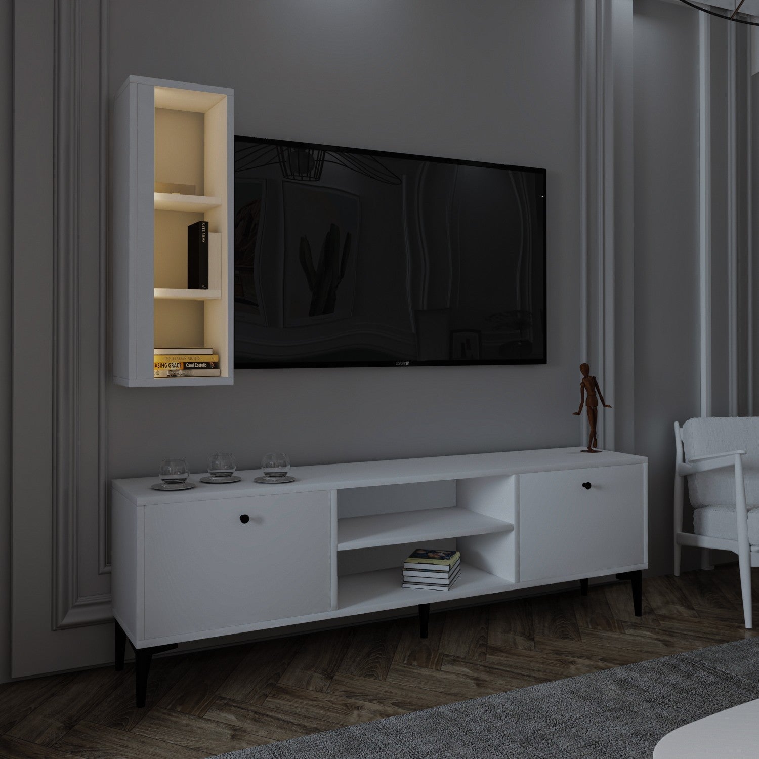 Unité de télévision Bien - White