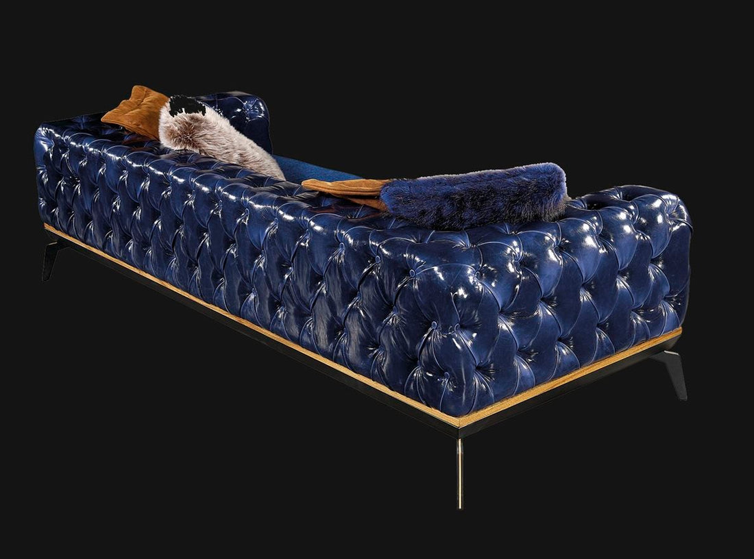 Carmen Dora Canapé 3 Places Bleu Marine