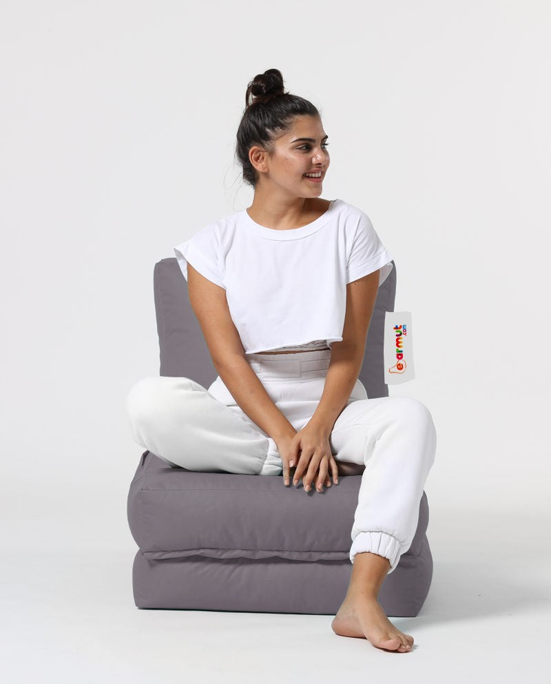 Sac de haricots de jardin Siesta Sofa Bed Pouf - Fume