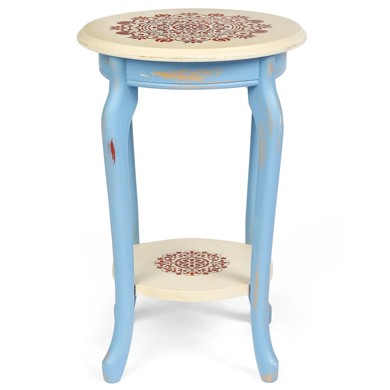 Podima table basse à pieds massifs bicolores