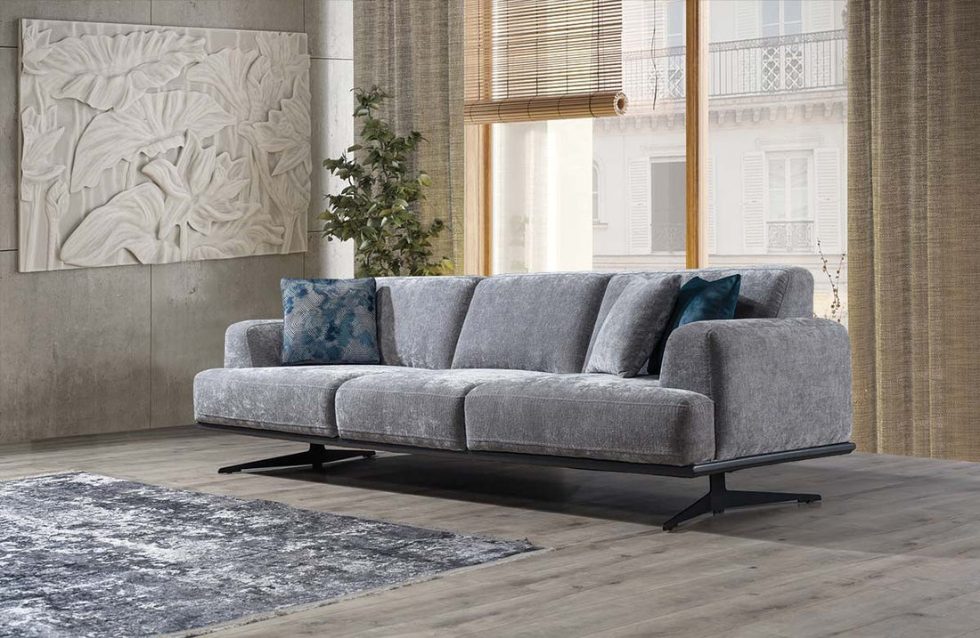 Magnum Ensemble de Canapé Bleu Gris