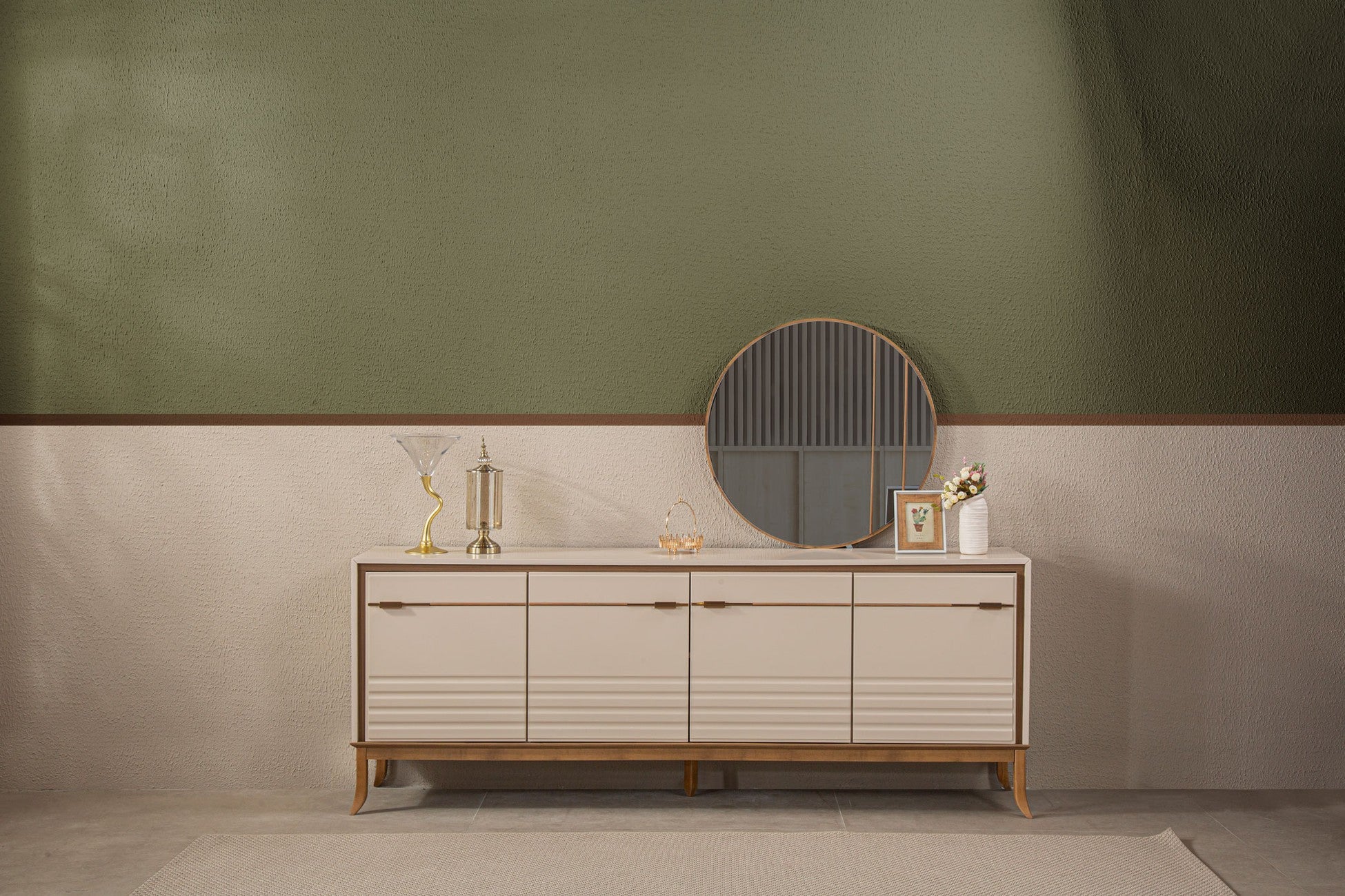 Elna Console avec mirror 220x42x85