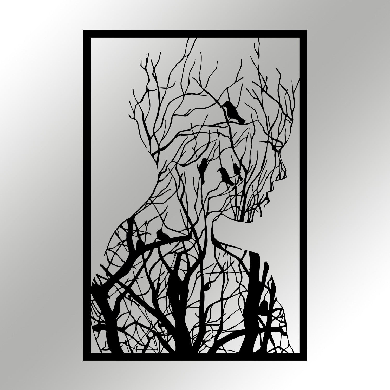 Accessoire mural en métal décoratif Arakan