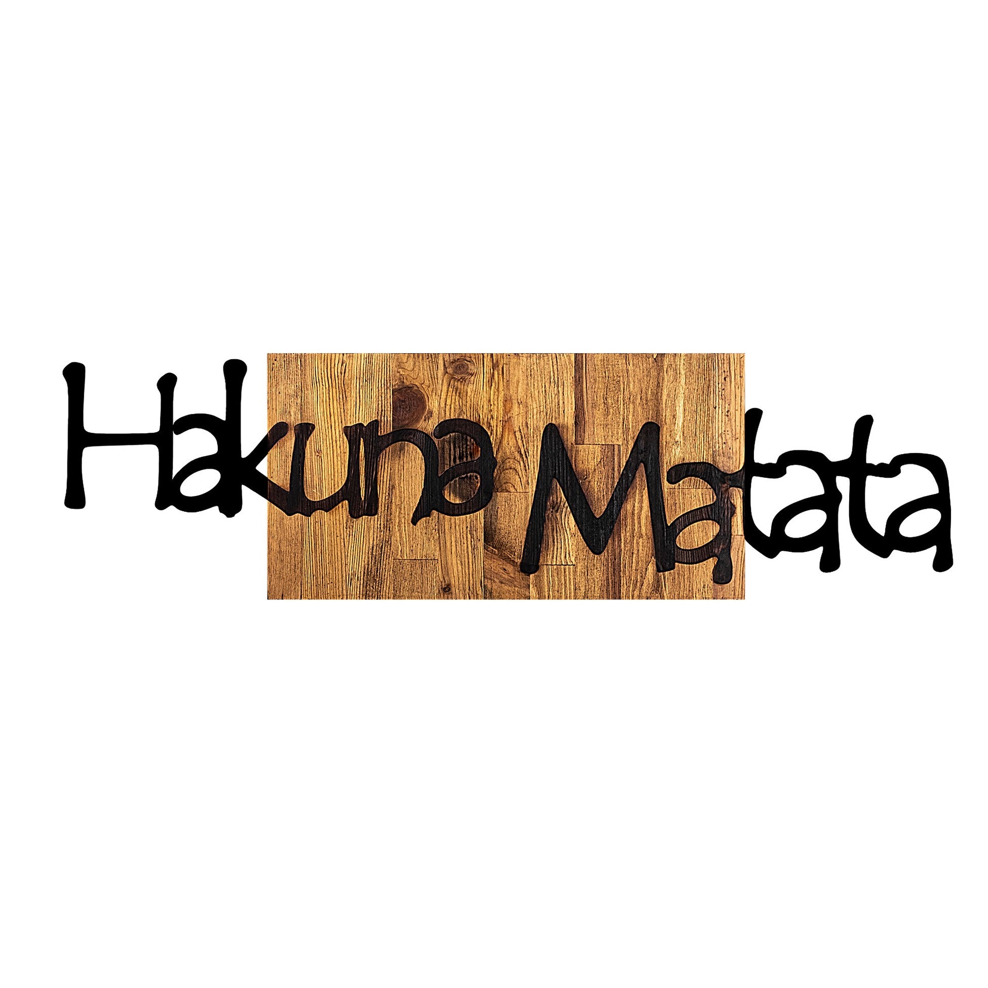 Accessoire mural en bois décoratif Hakuna Matata 4