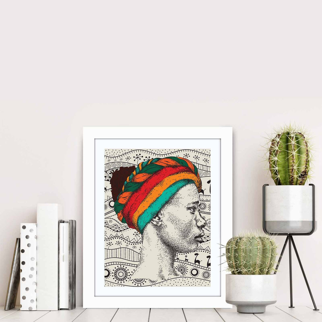 Peinture mdf encadrée décorative BCT-078