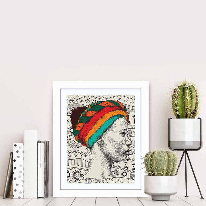 Peinture mdf encadrée décorative BCT-078