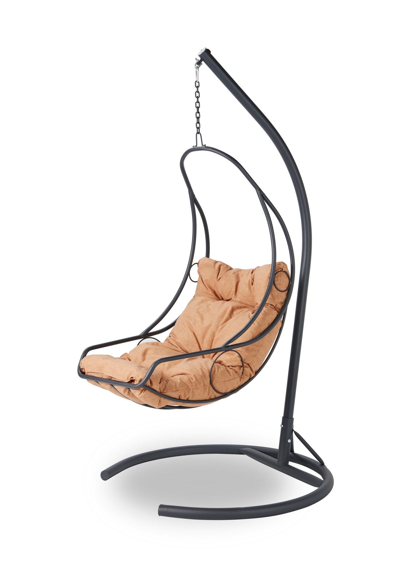 Chaise de balançoire unique de jardin Çalı - Anthracite, Brown