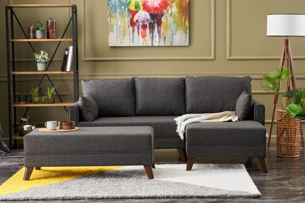 Canapé d'angle Bella Mini Corner Sofa Right - Anthracite