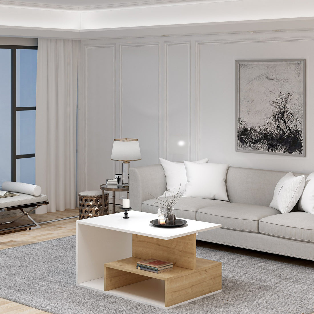 Table basse Vera - White Oak