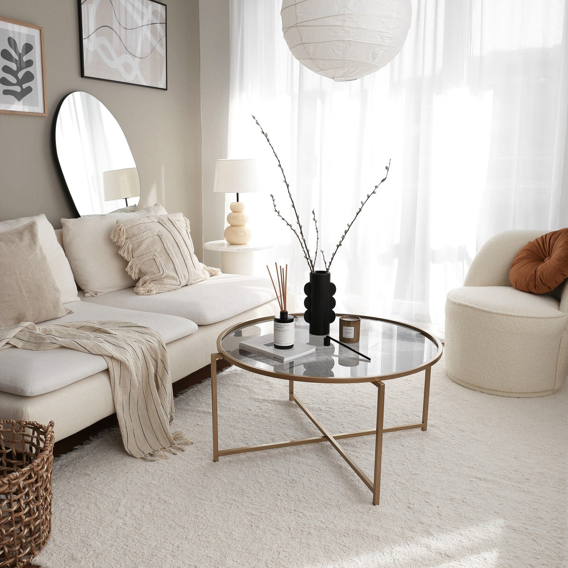 Table basse Gold Sun S404F - Gold, Fume