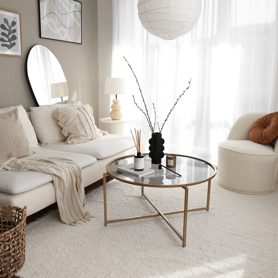 Table basse Gold Sun S404F - Gold, Fume