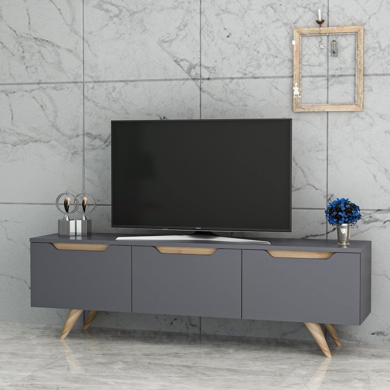 Meuble TV Prag - Anthracite