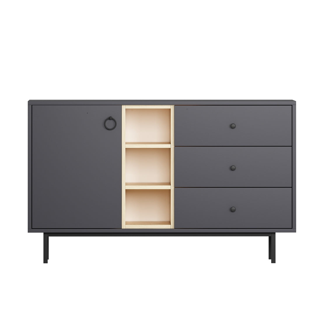 Console Naturel - Anthracite