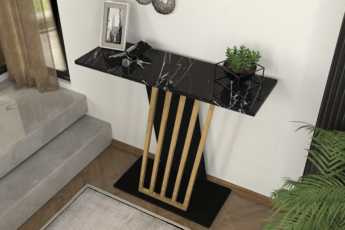 La commode Gravity - Black, Gold