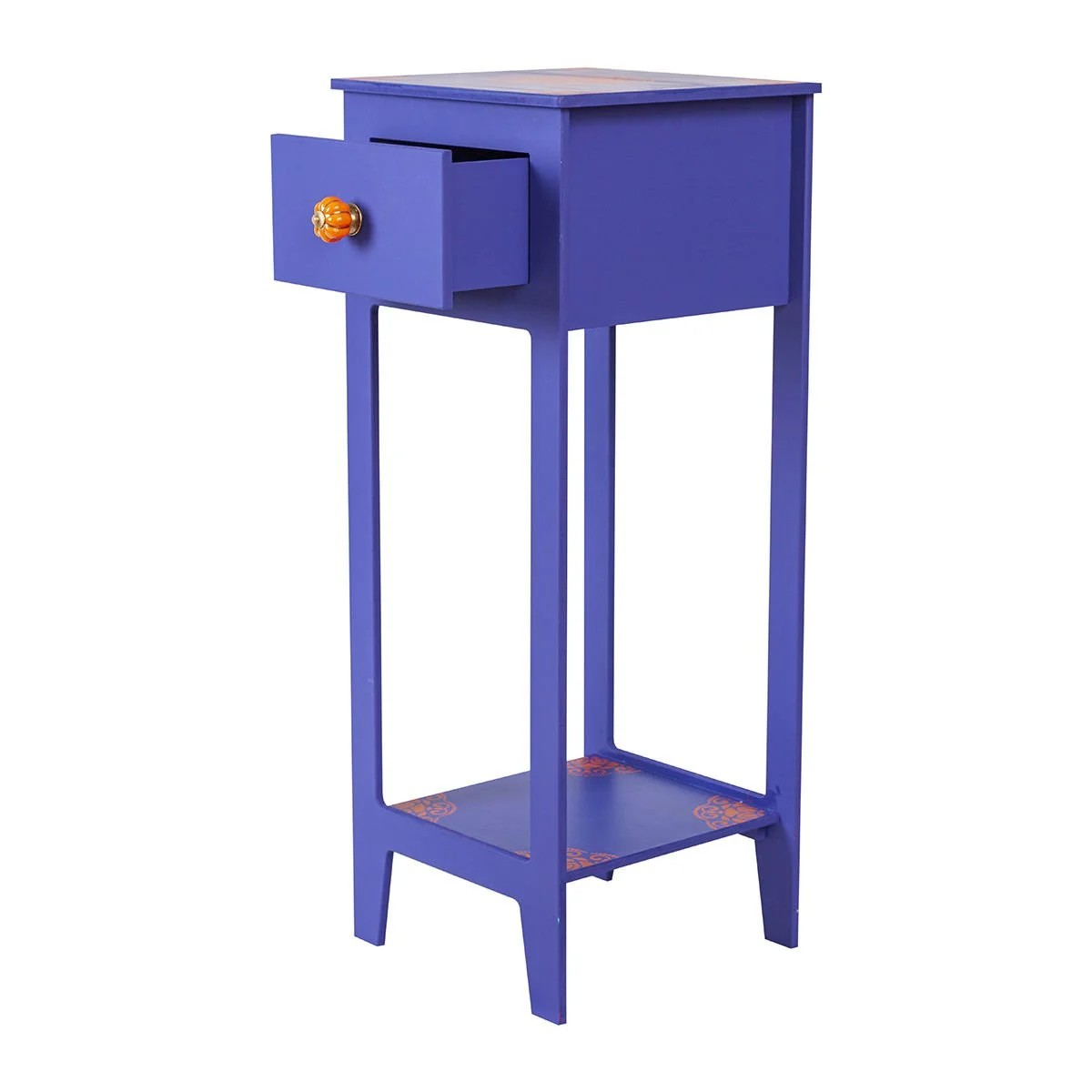 Miniature commode bohème ultramarine