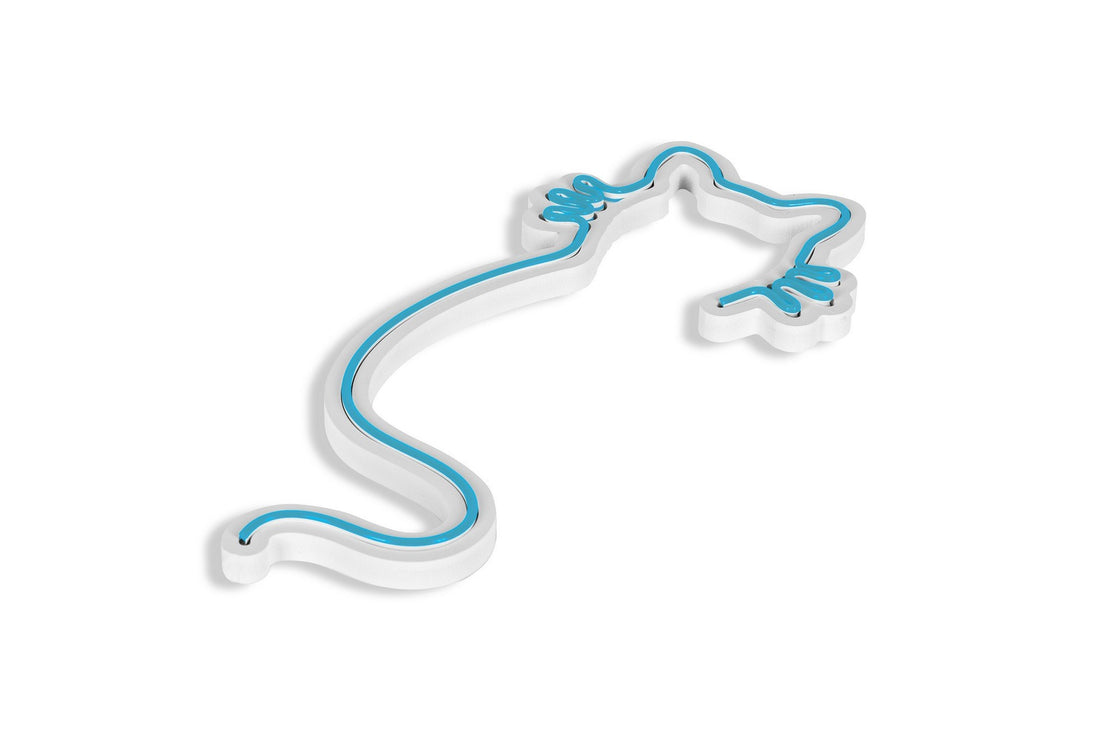 Éclairage LED en plastique décoratif Cat - Blue