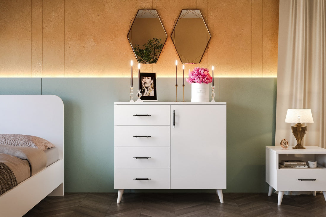 Ensemble de chambres à coucher Lavinia 002 - White